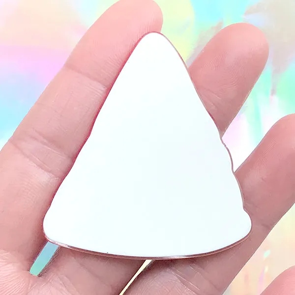 Kawaii Pizza Acrylic Cabochon | Decoden Embellishment | Toddler Hair Bow Center | Scrapbooking Supplies (1 piece / 45mm x 49mm)