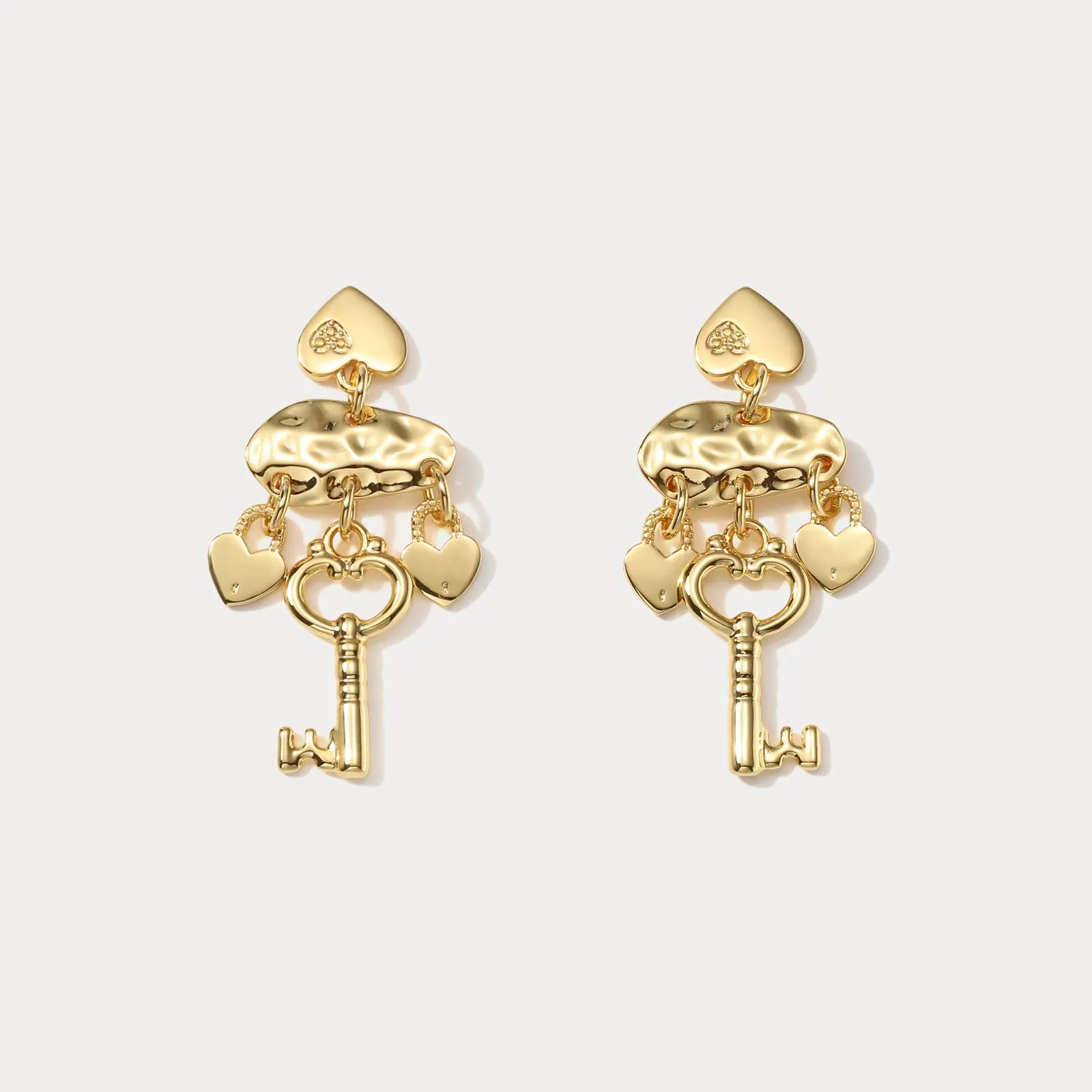 Key of Heart Earrings