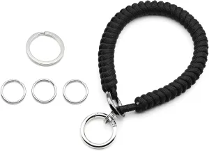 keychain Wristlet Bracelet Key Chain Charm for Women and Men, Wrist Lanyard for Car Keys, Camera Strap Quick Release