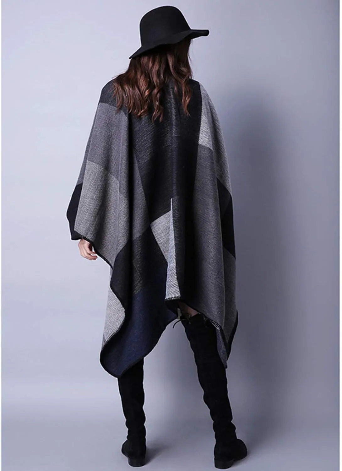 Ladies Travel Shawls Warm Scarves Oversized Shawls and Cloaks are Suitable for Gifts to Wives in Winter,Black