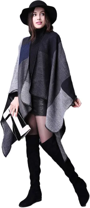Ladies Travel Shawls Warm Scarves Oversized Shawls and Cloaks are Suitable for Gifts to Wives in Winter,Black