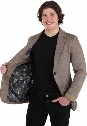 Lord of the Rings Blazer for Adults, Men's LOTR Suit Jacket, Movie Themed Business Casual Outfit for Work