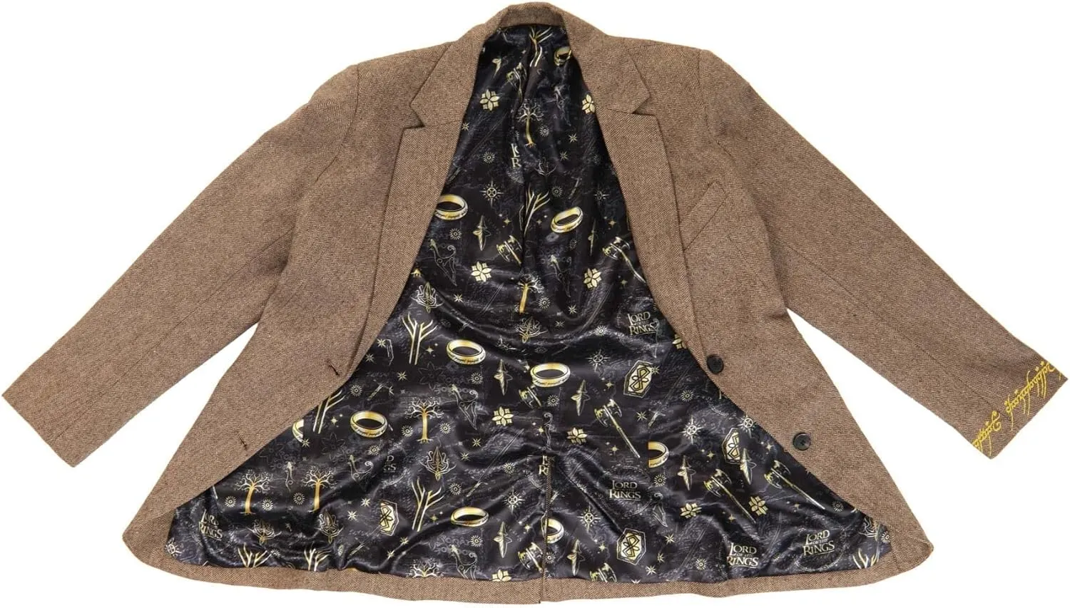 Lord of the Rings Blazer for Adults, Men's LOTR Suit Jacket, Movie Themed Business Casual Outfit for Work