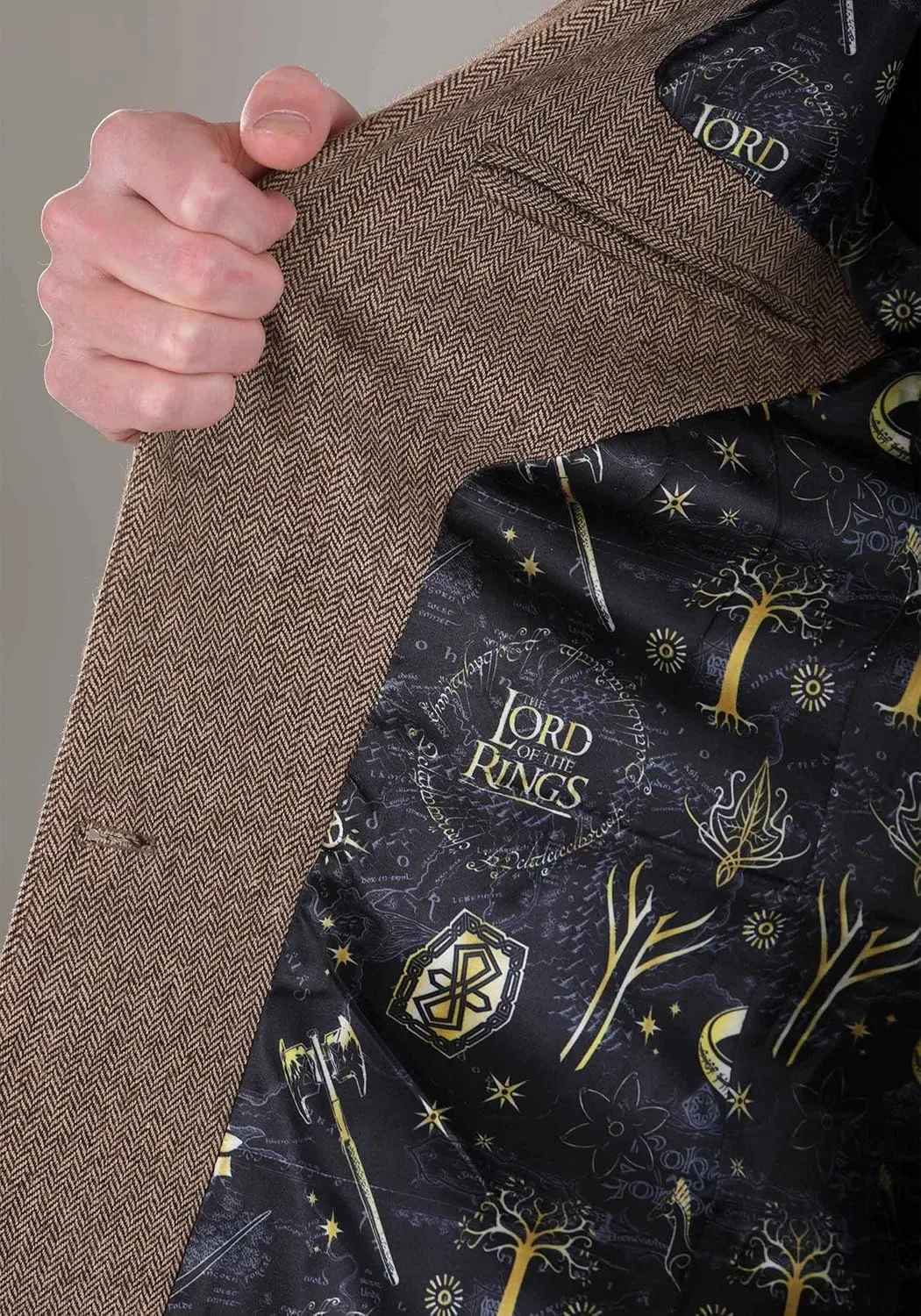 Lord of the Rings Blazer for Adults, Men's LOTR Suit Jacket, Movie Themed Business Casual Outfit for Work