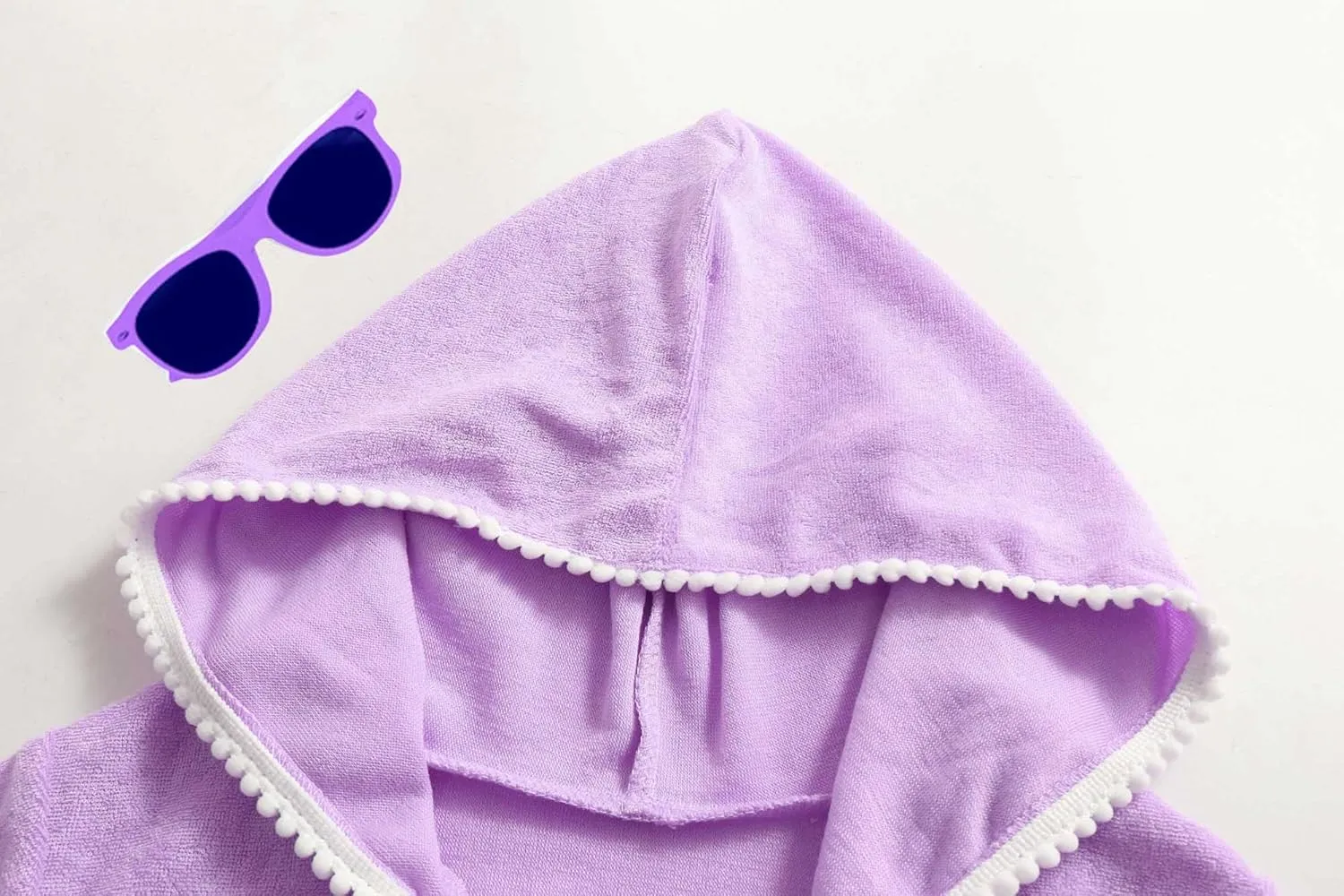 LUCKYGAL Girls Swim Cover Up Kids Swimsuit Coverup Terry Zip-Up Beach Bathing Suit Wraps with Sunglasses