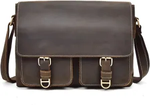Men's Bag Crossbody Bag Large Capacity Vintage Shoulder Bag Small Square Bag