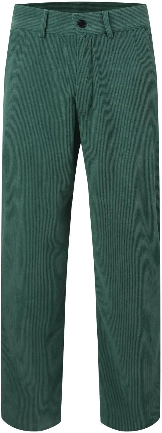 Mens Casual Pants High Waist Zip Off Straight Leg Pants Slim Fit Stretch Lightweight Chino Golf Pants Pencil Trousers