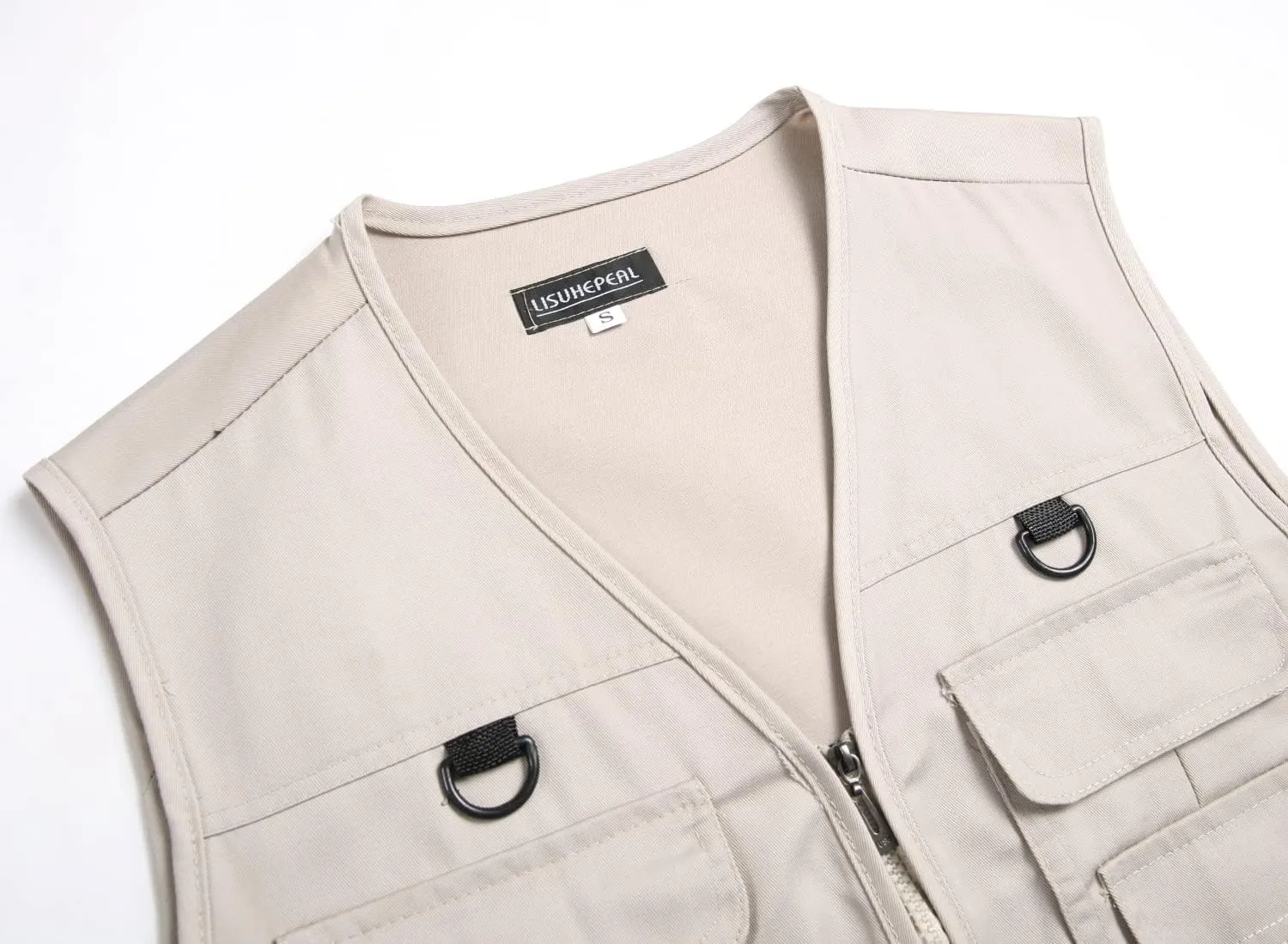 Mens Fishing Vest Summer Outdoor Work Safari Travel Photo Vest with Multi Pockets