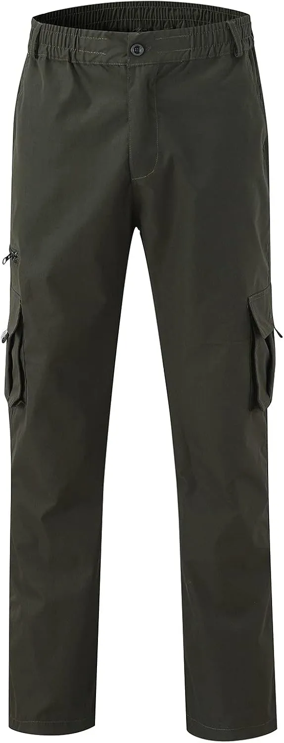 Mens Lightweight Jogging Pant Chinos Work Joggers Loose Sports Casual Sweatpants Elasticated Waist Pants