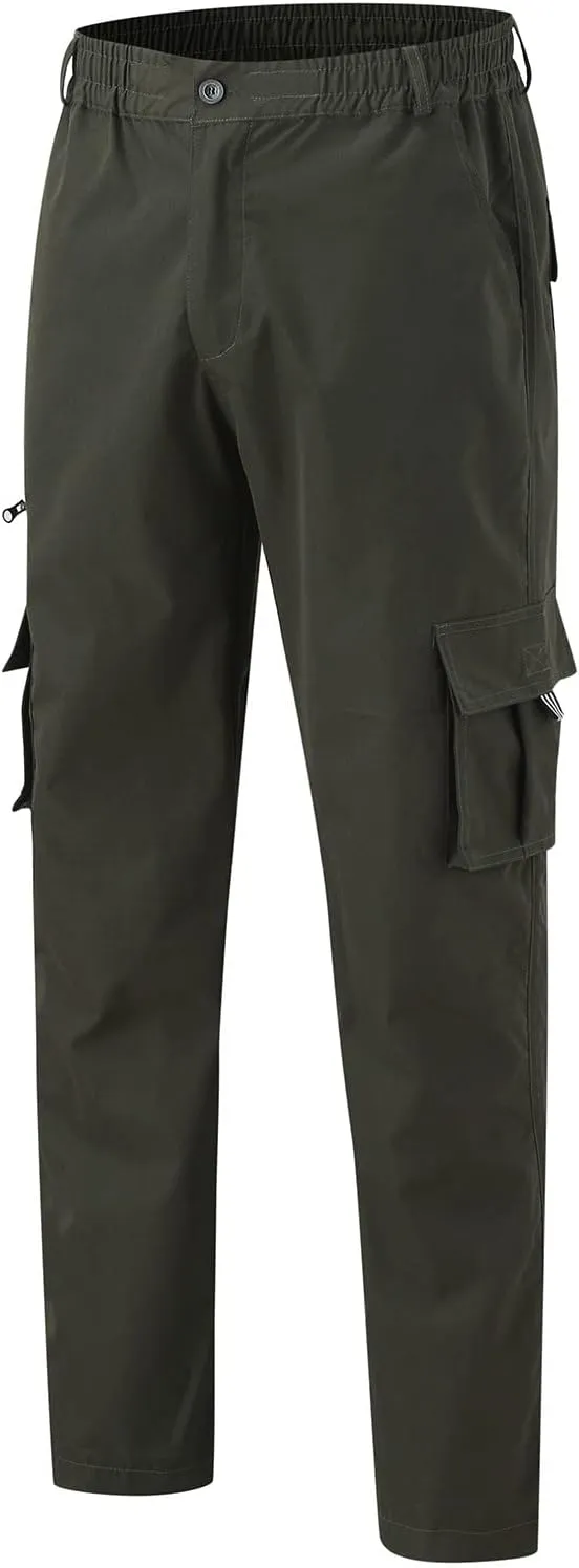 Mens Lightweight Jogging Pant Chinos Work Joggers Loose Sports Casual Sweatpants Elasticated Waist Pants