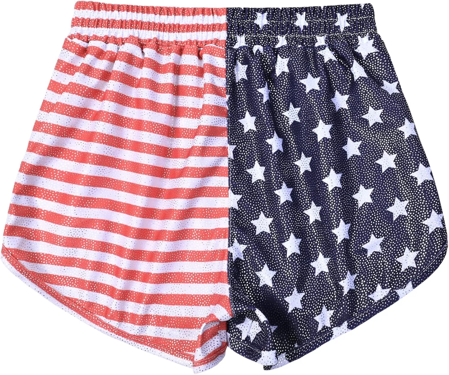 Mirawise Girls Metallic Shorts Shiny Hot Pants Sparkly Dance Outfits Short Pants with Sunglasses