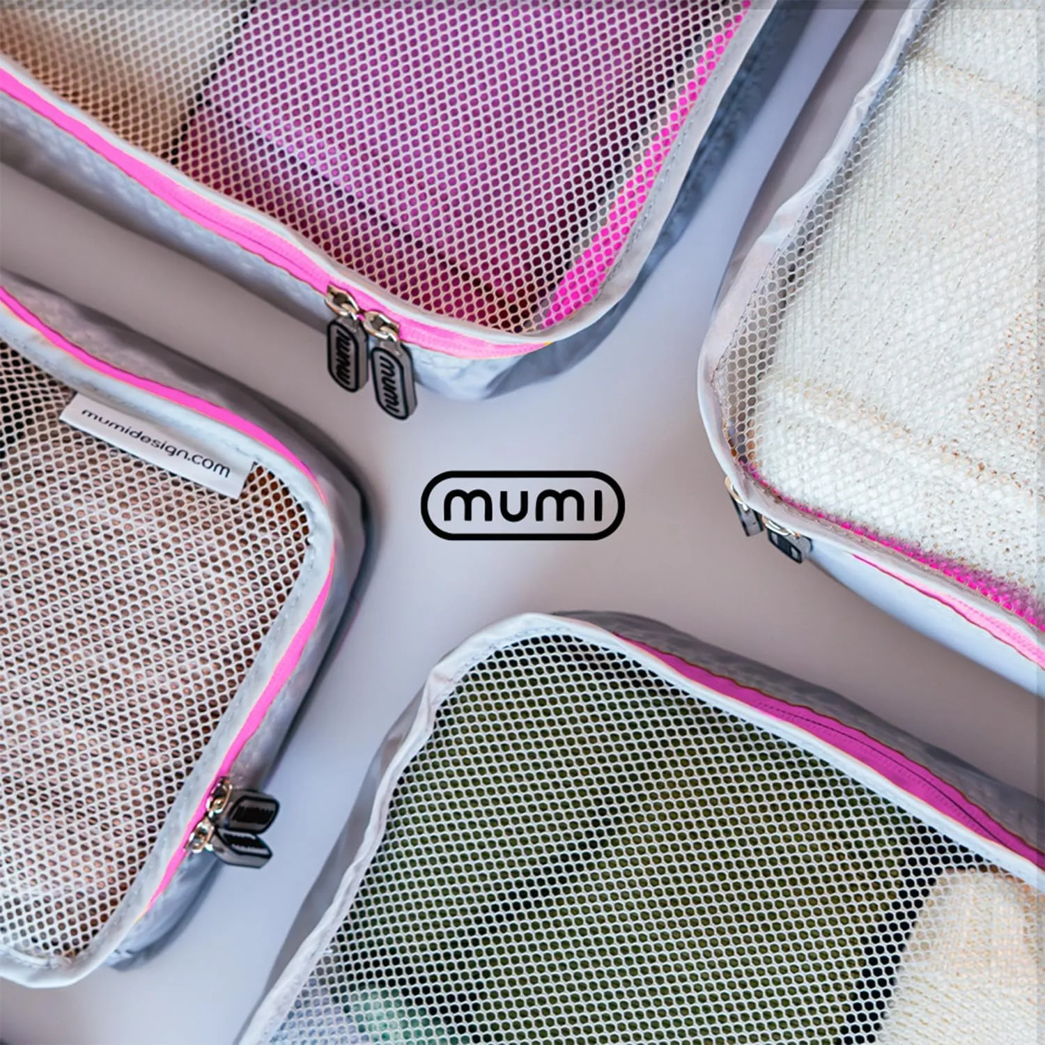 MUMI Packing Cubes  5-Piece Compression Packing Cubes for Travel, Luggage Organizers for Suitcases, Carry-On Bags, Backpacks, and Duffel Bags  Space-Saving Travel Essentials - Purple