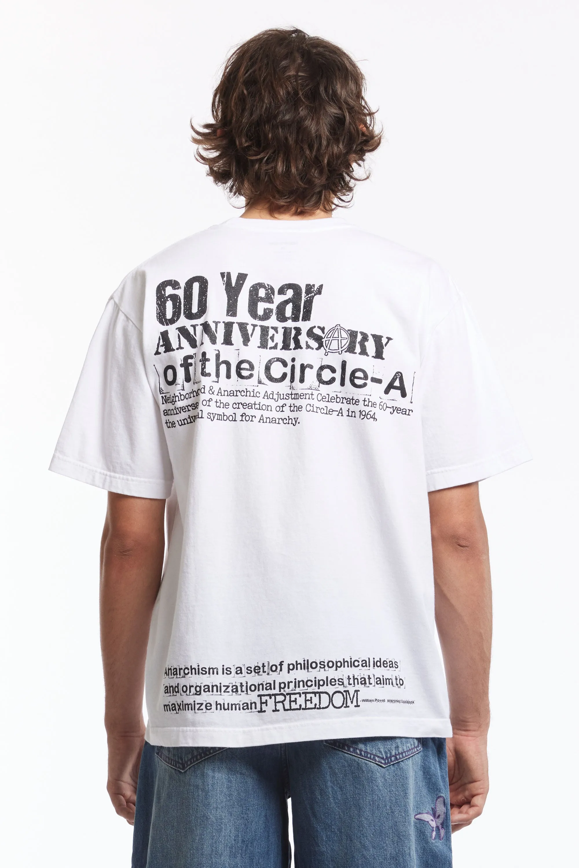 NH X ANARCHIC ADJUSTMENT . TEE SS-1 WHITE