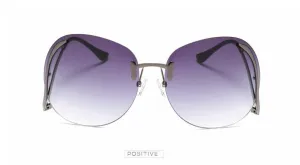 Oversize Rimless Fashion Sunglasses