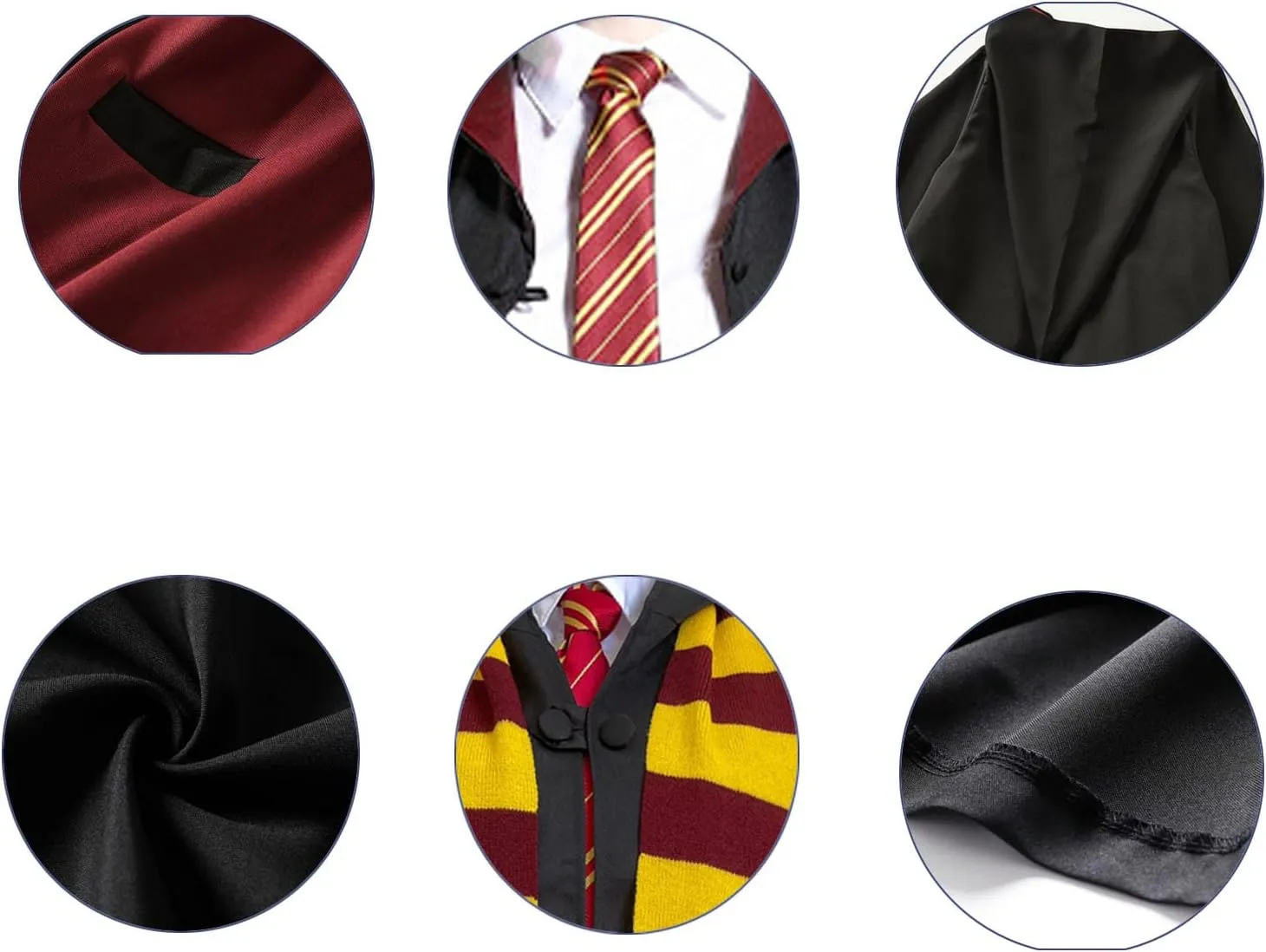 OYYJIG Magician Robe for Adult Teens,Wizard School Costume Wizard wand, scarf, glasses, tie five-piece set for Men Women