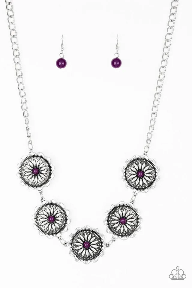 Paparazzi Necklace ~ Me-dallions, Myself, and I - Purple