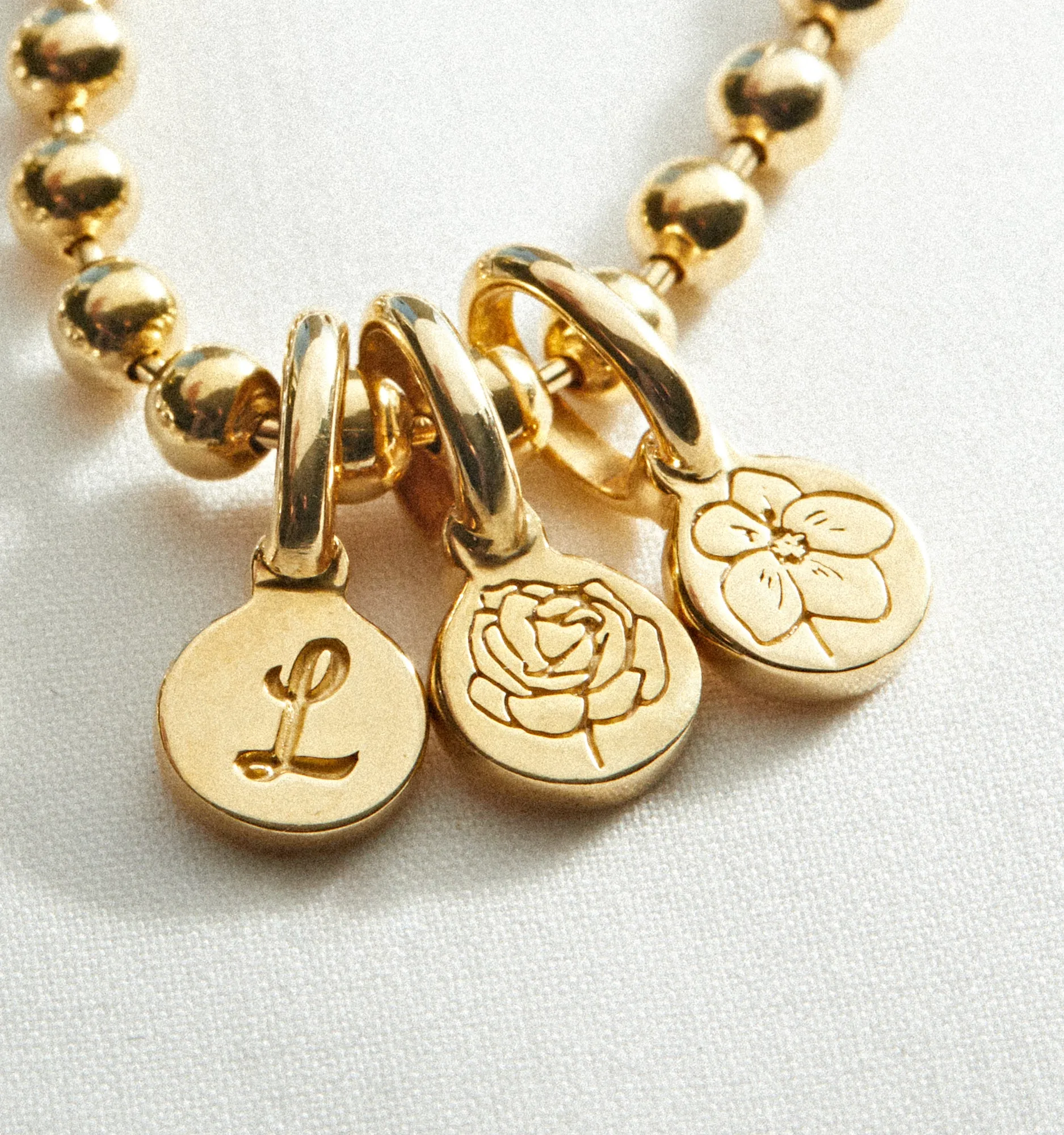 Peony Flower Bracelet - September
