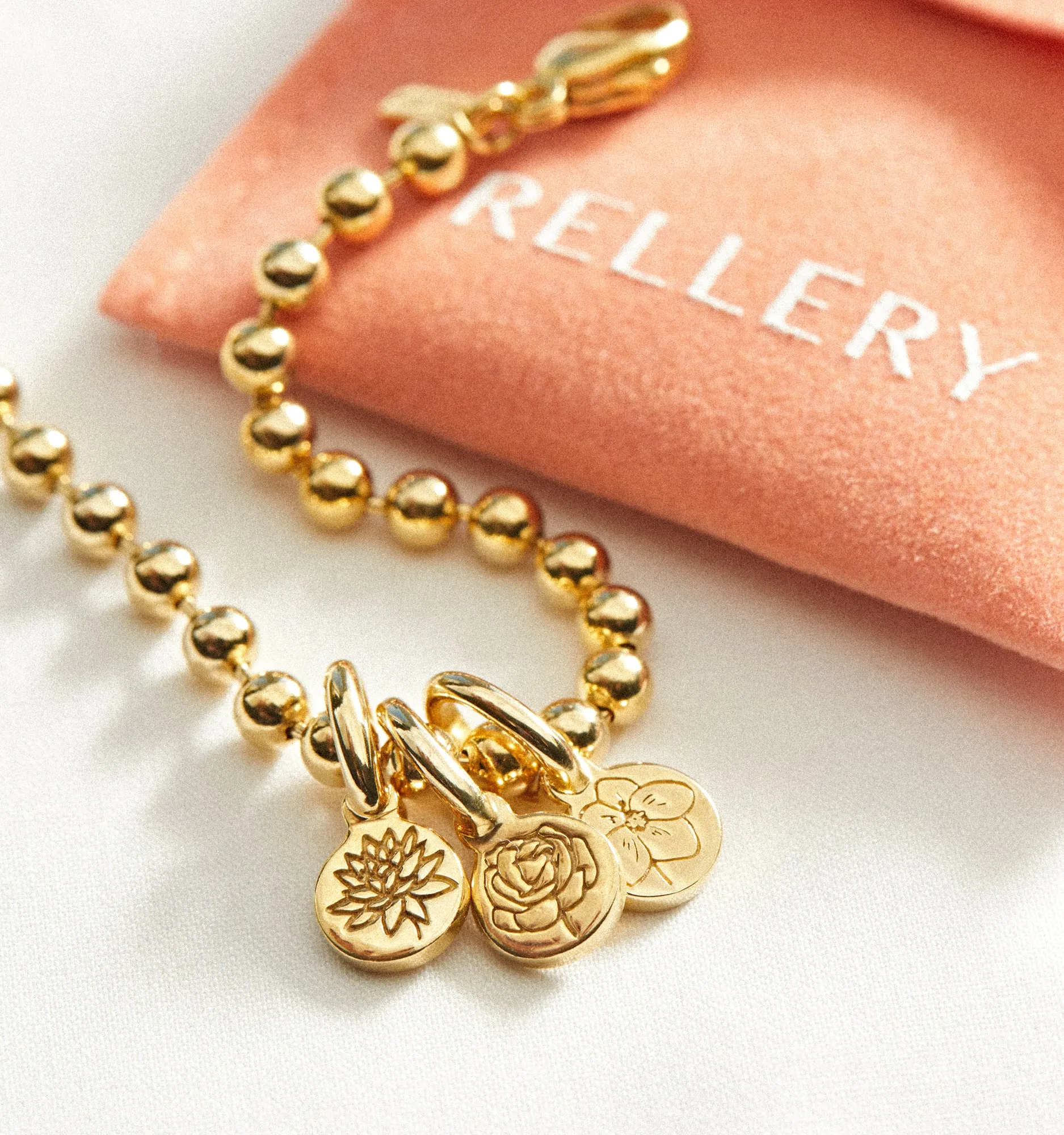 Peony Flower Bracelet - September