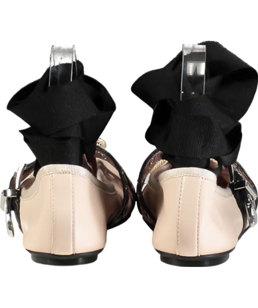 PRETTY BALLERINAS Pink Kristen Lace Up Sacchetto Style Ballerina UK 4 EU 37 