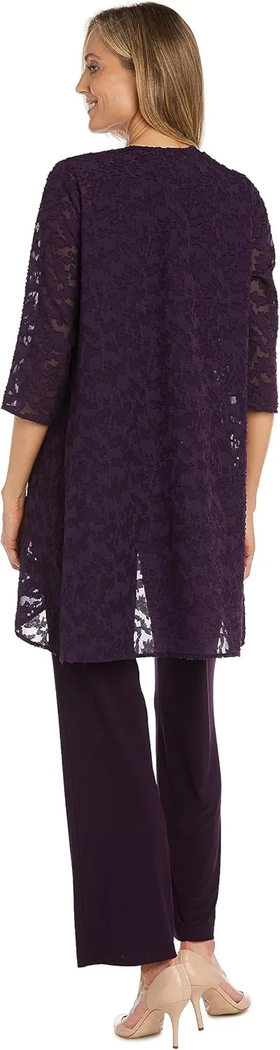 R&M Richards Womens Plus 3PC Jacket Pant Outfit
