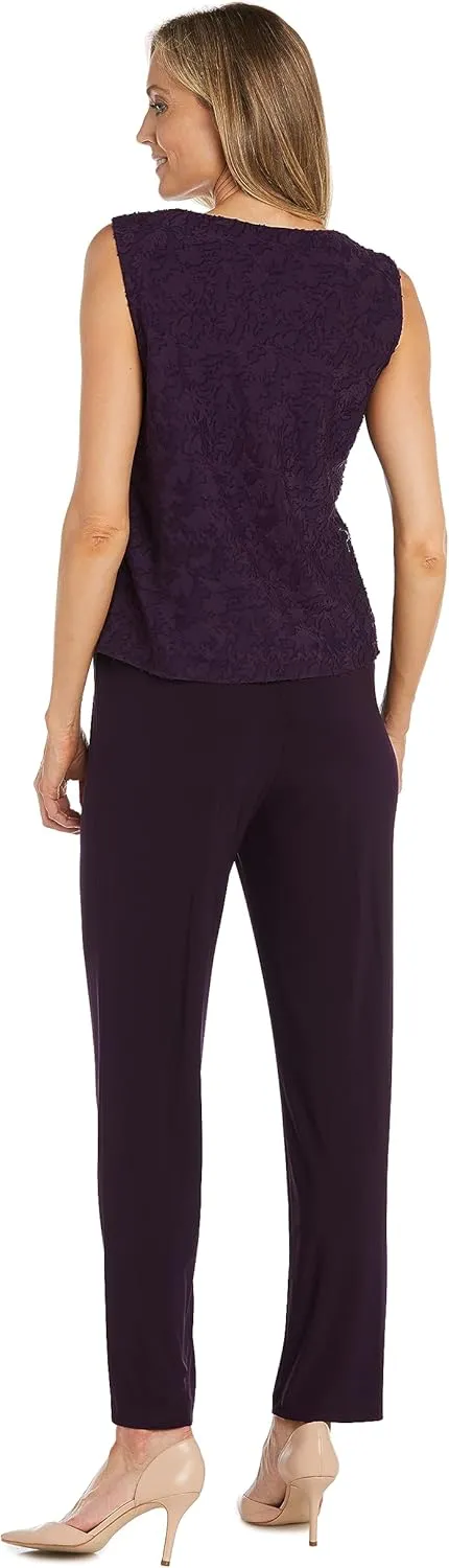 R&M Richards Womens Plus 3PC Jacket Pant Outfit