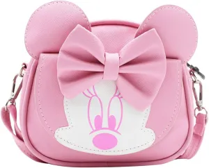 RARITYUS Cute Bowknot Crossbody Purse Shoulder Bag with Mouse Ears Fashion Satchel