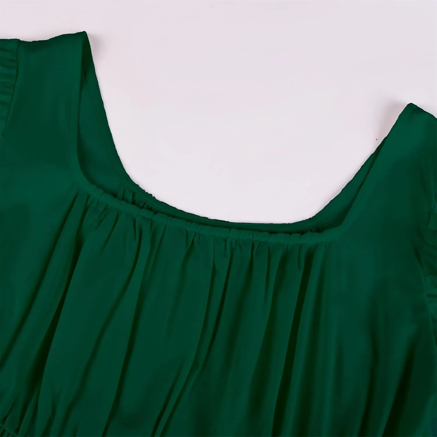 Regency Dresses for Women Bridgerton Dress Jane Austen Ball Gown Solid Empire Waist Puff Sleeve Sqaure Neck Dress