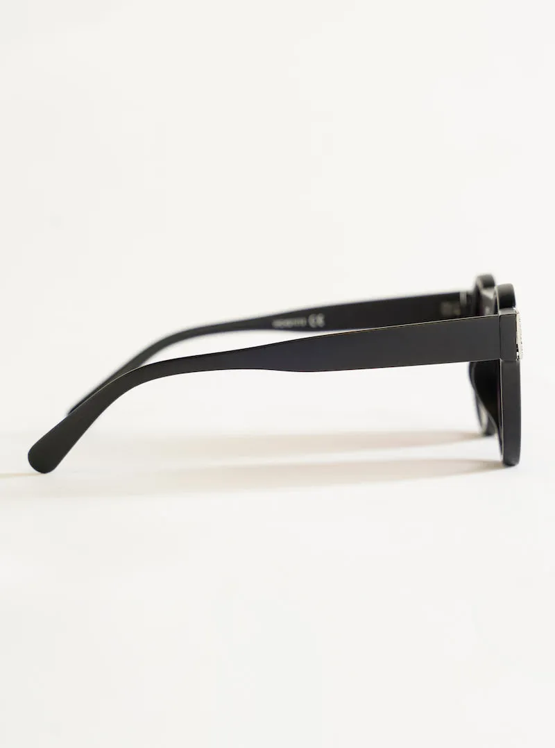 Round & Around Sunglasses, Negro