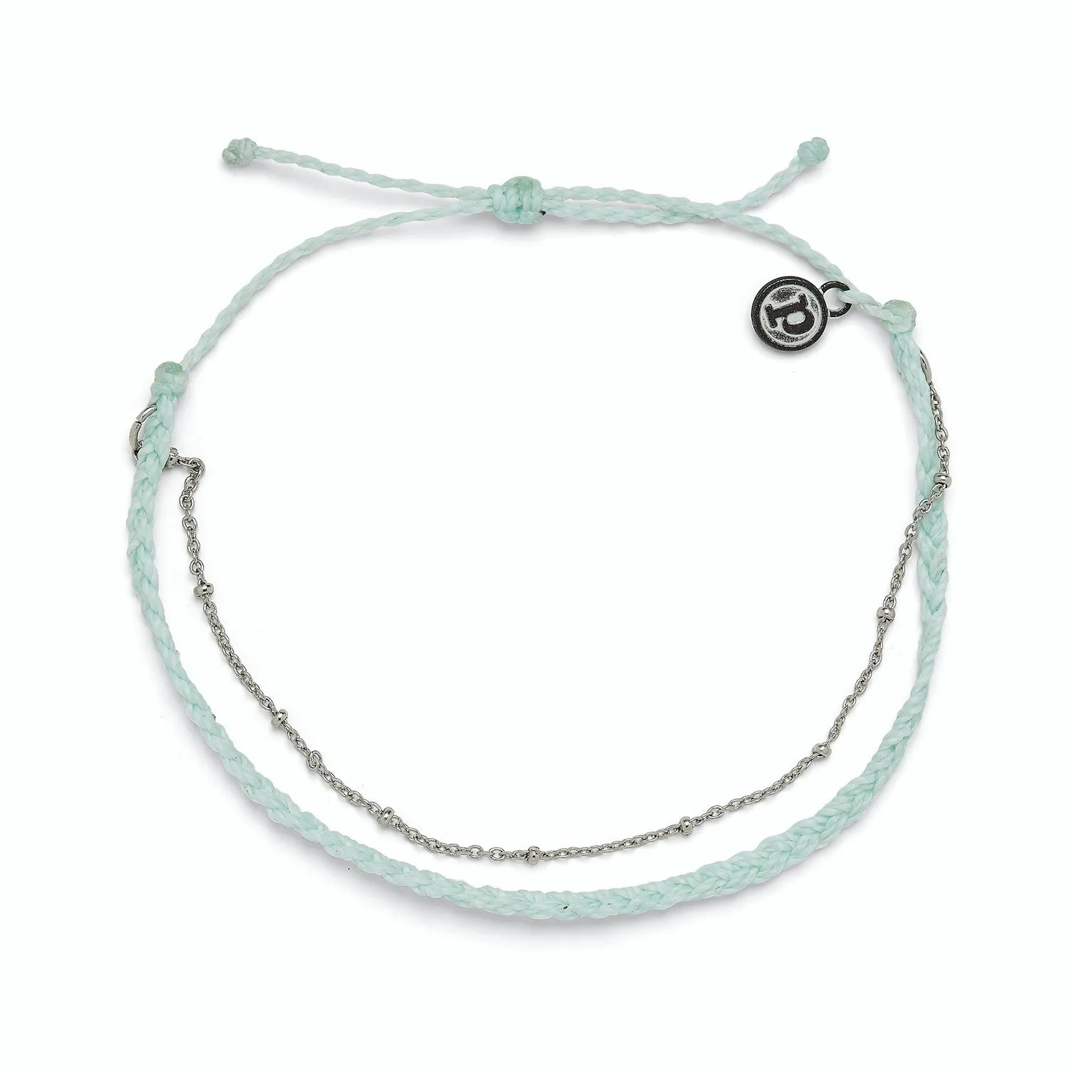 SATELLITE CHAIN ANKLET | SILVER