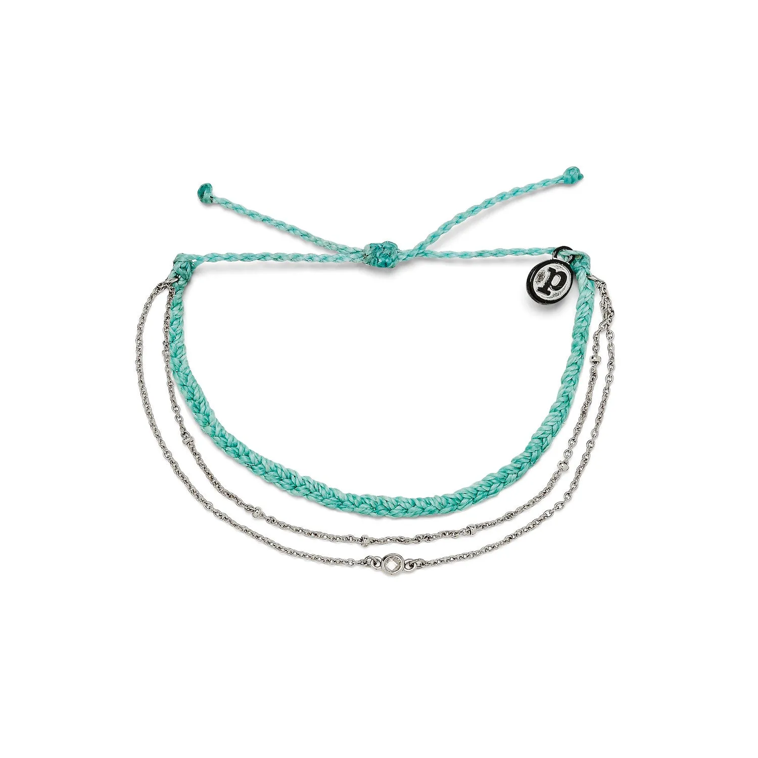 SATELLITE CHAIN ANKLET | SILVER