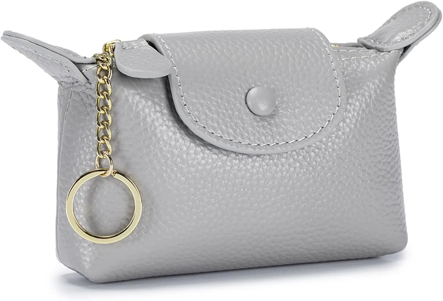 SENDEFN Small Leather Women Coin Purse, Women's Keychain Zipper Pocket Pouch Wallet