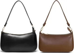 Shoulder Bag for Women Retro Vegan Leather Classic Clutch Tote Hobo HandBags Purses