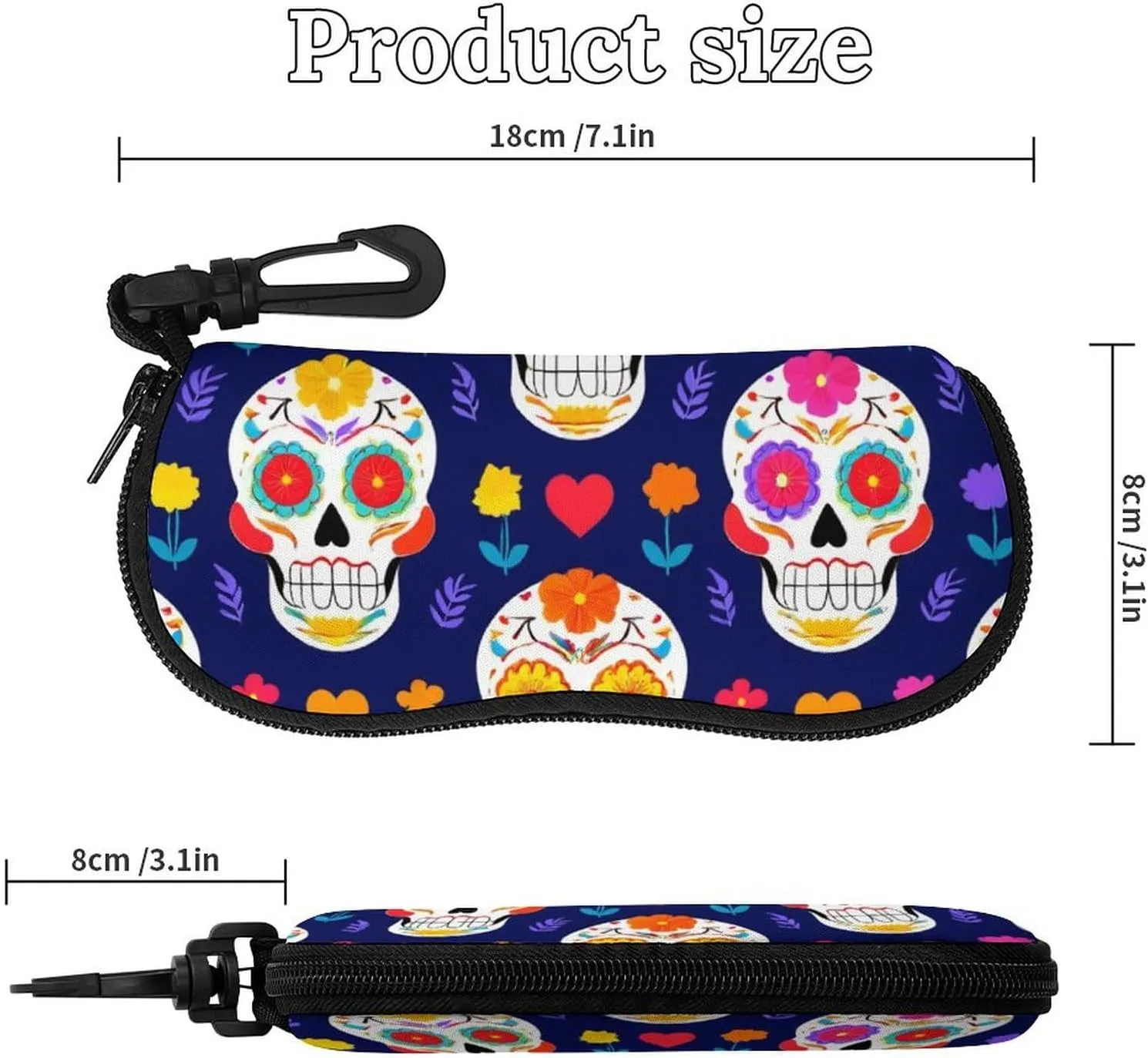 Soft Eyeglass Case Fashion Portable Sunglasses Pouch Sunglass Organizer Bag