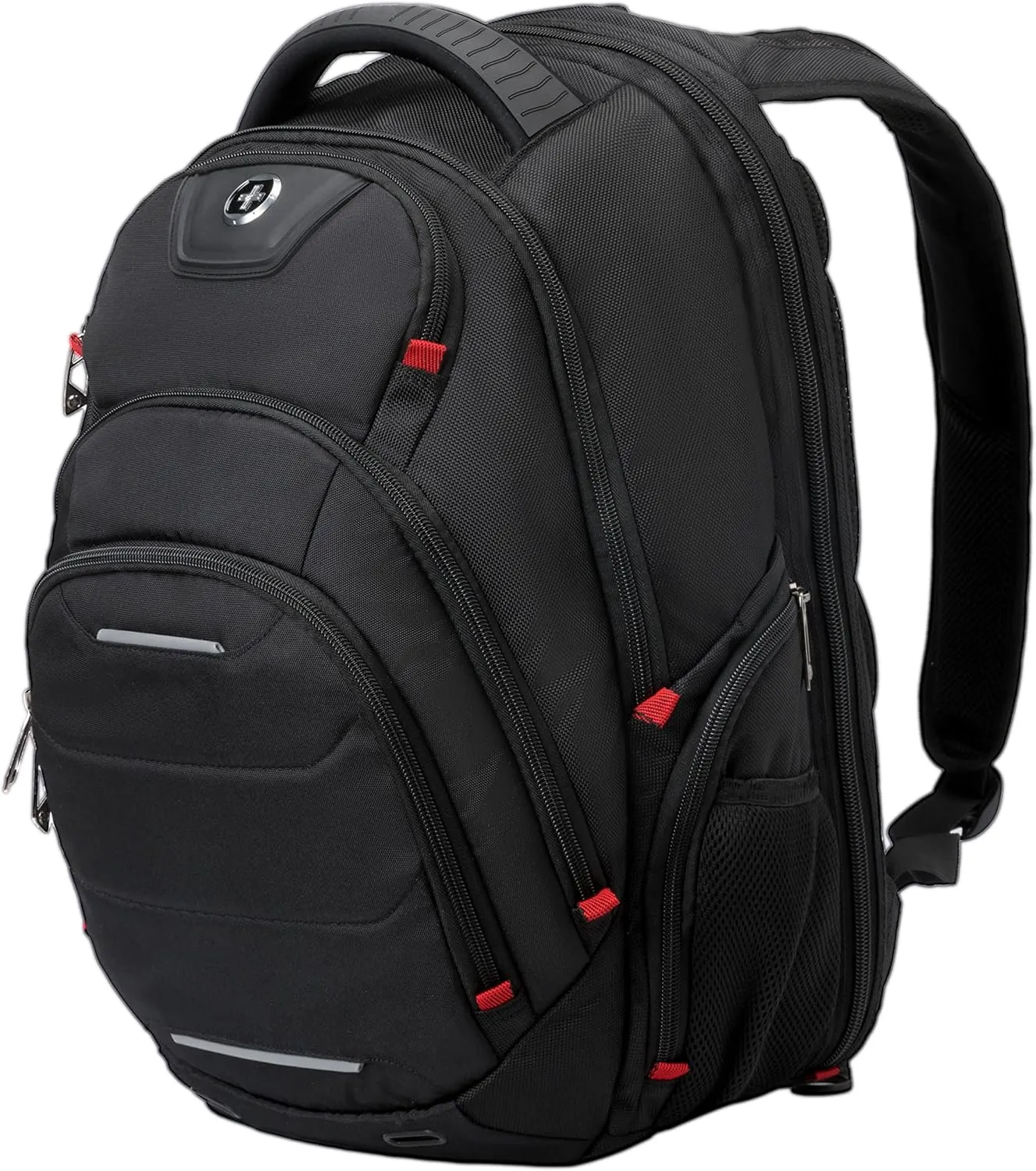 Swissdigital Neptune TSA-Friendly USB Charging, Sunglasses Holder, RFID Protection Laptop Backpack