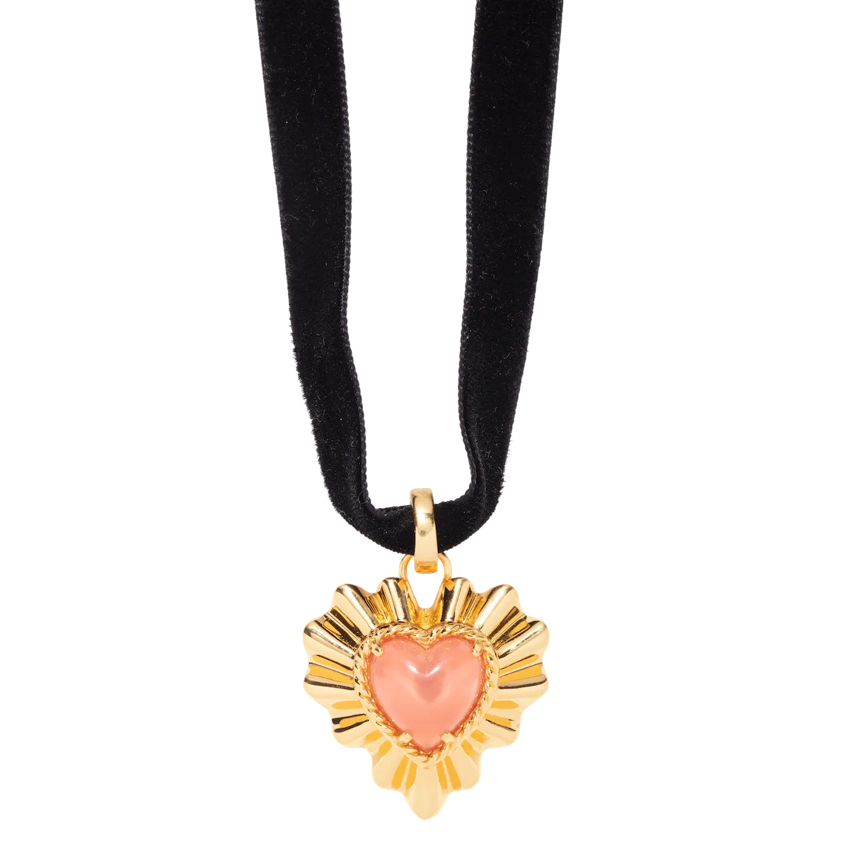 Tallen Velvet Ribbon Necklace
