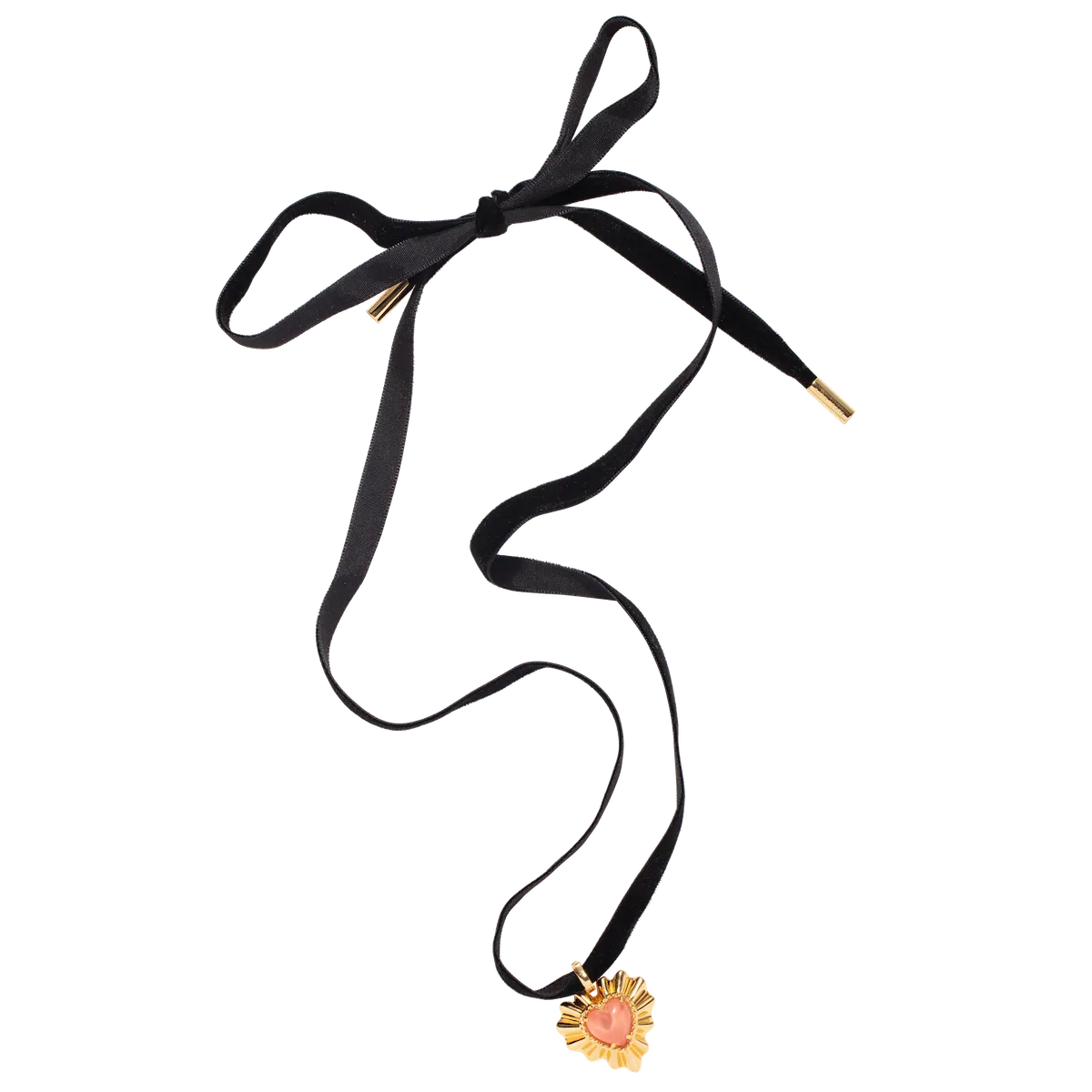 Tallen Velvet Ribbon Necklace