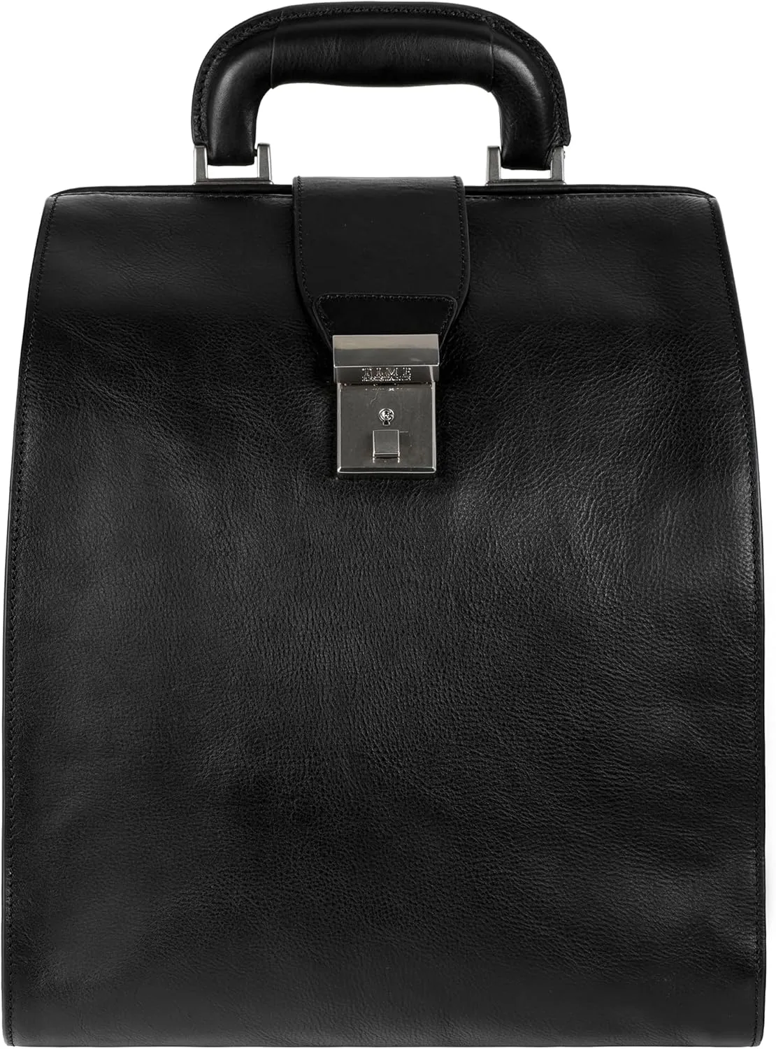 Time Resistance Leather Backpack for Men and Women - Business Rucksack Laptop Bag (Black)