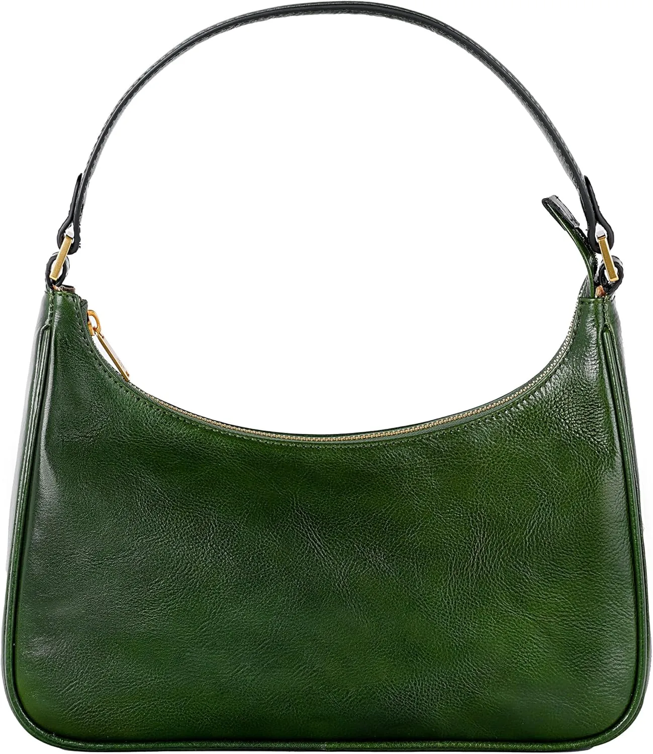 Time Resistance Leather Handbag - Full-Grain Leather Purse for Women  Shoulder Bag Made in Italy