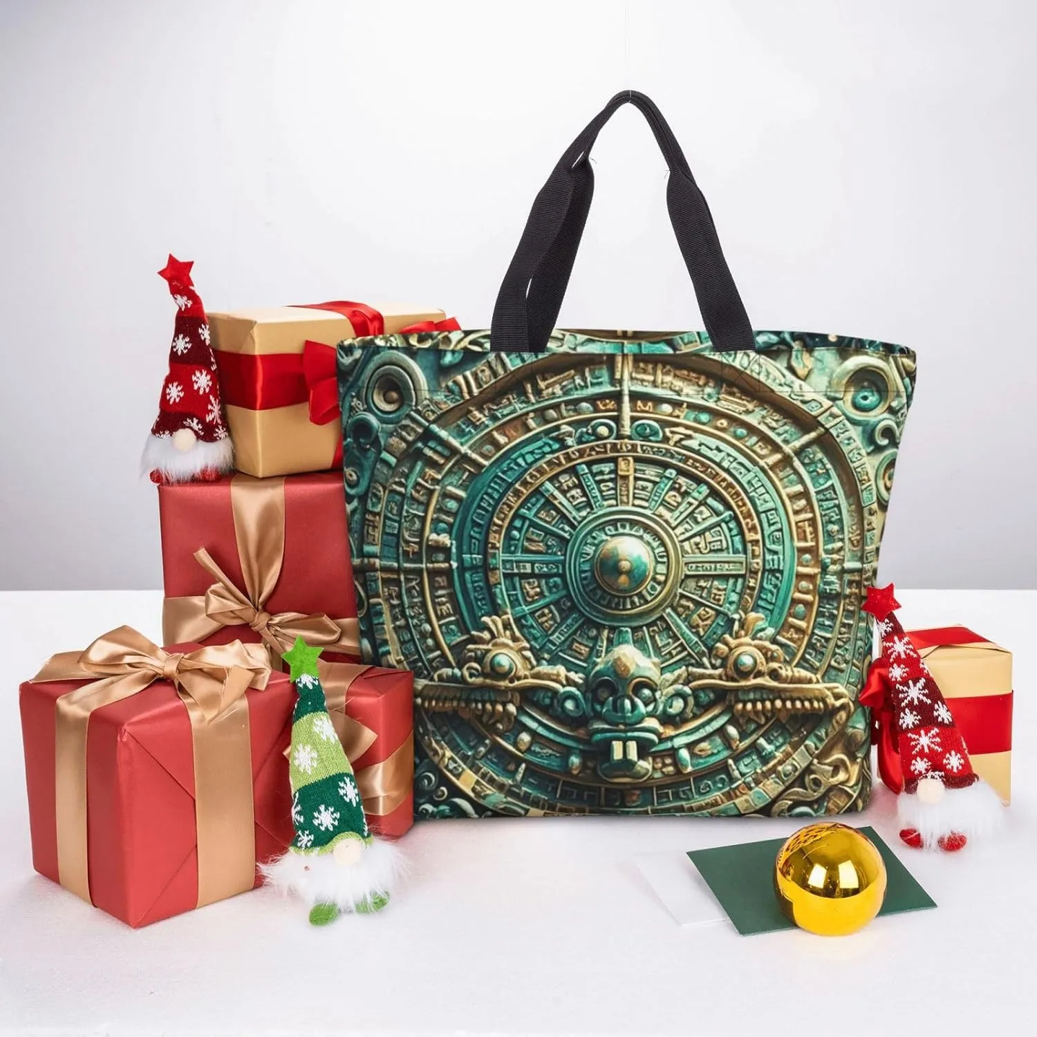 Tote Bag Large Capacity Grocery Bag With Zipper Ocean Sea Animal Shark Shopping Bag Shoulder Bag for Women