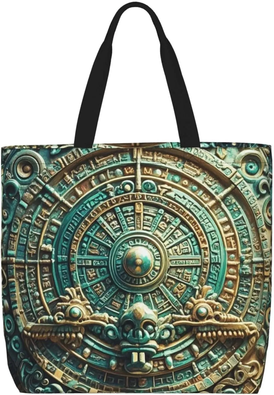 Tote Bag Large Capacity Grocery Bag With Zipper Ocean Sea Animal Shark Shopping Bag Shoulder Bag for Women