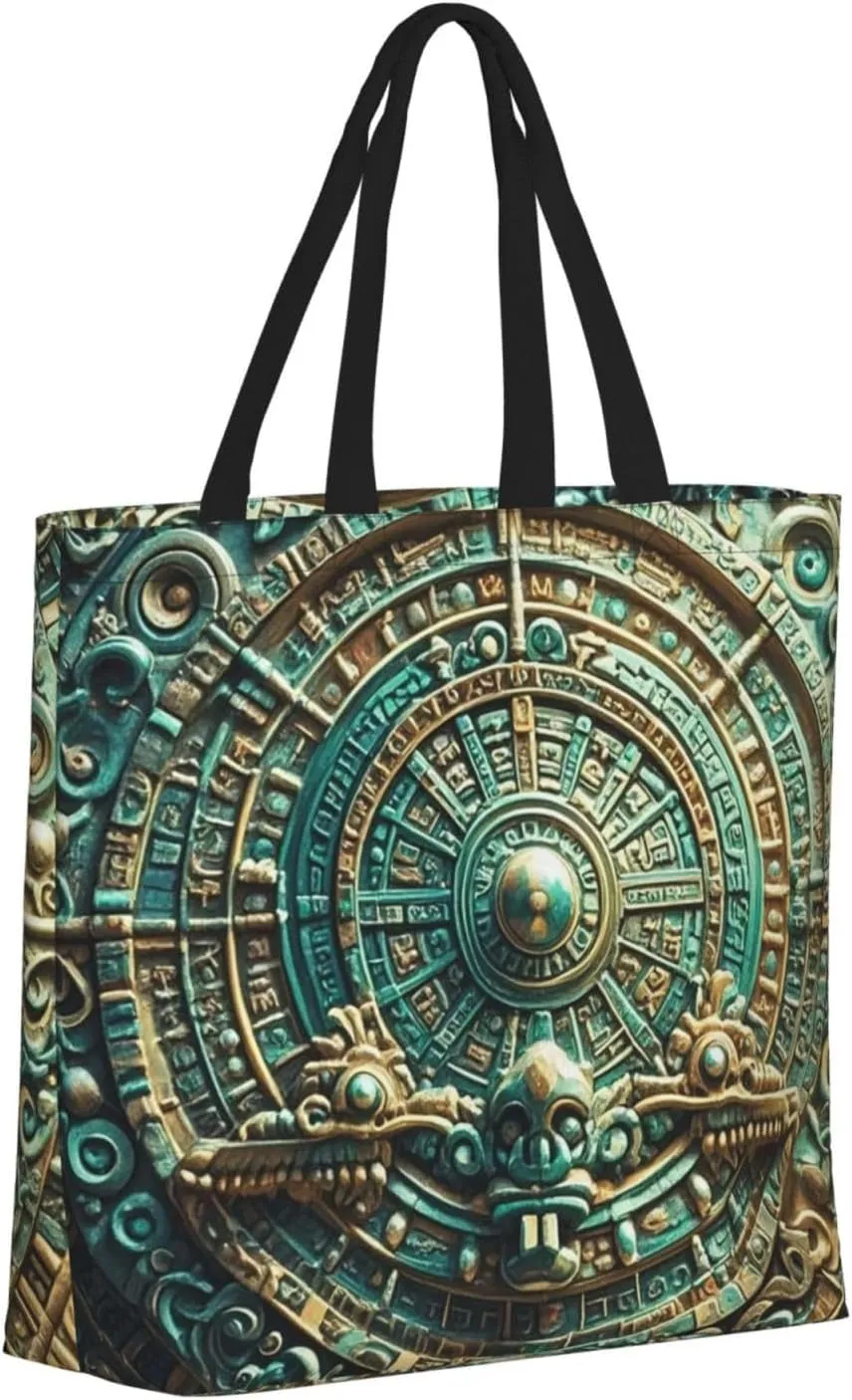 Tote Bag Large Capacity Grocery Bag With Zipper Ocean Sea Animal Shark Shopping Bag Shoulder Bag for Women