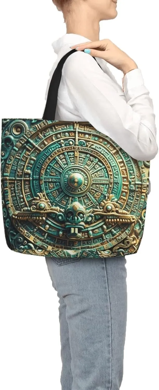 Tote Bag Large Capacity Grocery Bag With Zipper Ocean Sea Animal Shark Shopping Bag Shoulder Bag for Women