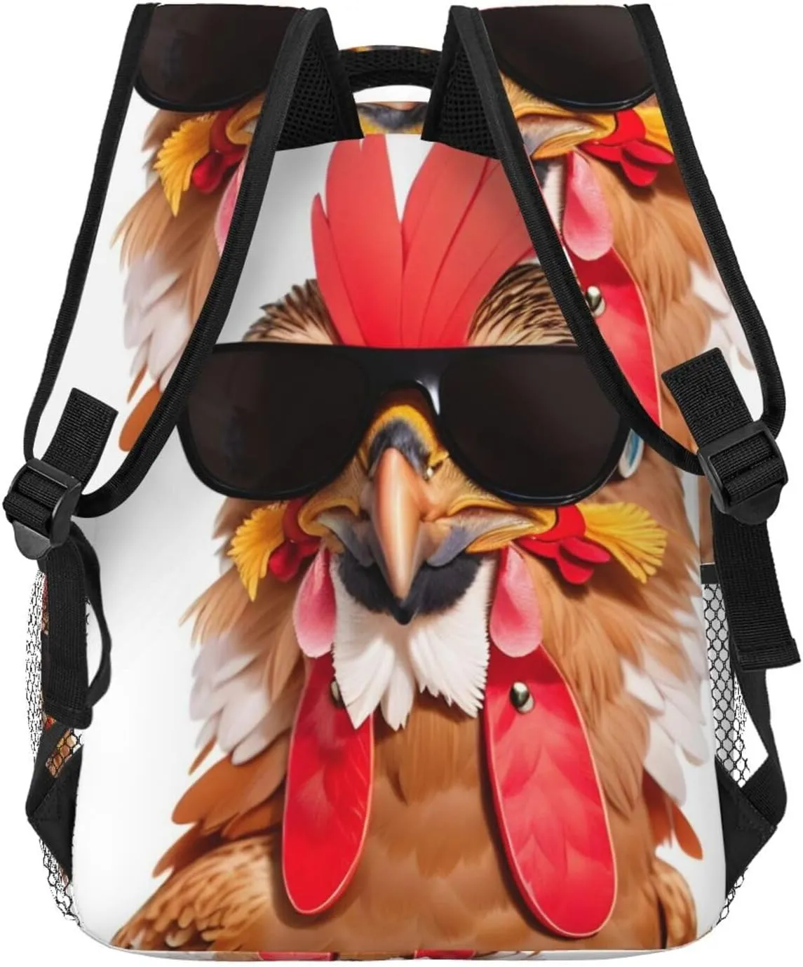 Travel Backpack Chicken Sunglasses Laptop Backpack Nurse Bag Casual Daypack for Weekender Business Hiking