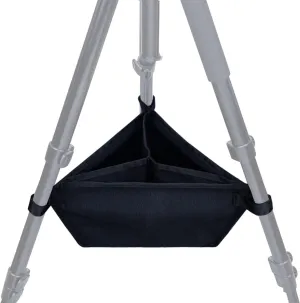 Tripod Stone Bag, Sand Bag with 3 Compartments Fit for Most Tripods, Heavy Duty Stone Sand Bag, Weight Bag for Photography, Black