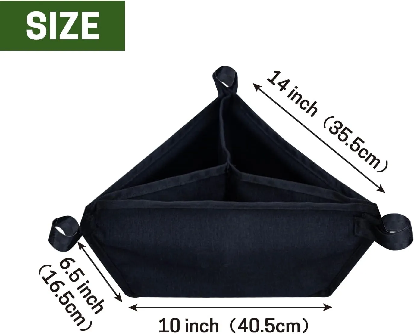Tripod Stone Bag, Sand Bag with 3 Compartments Fit for Most Tripods, Heavy Duty Stone Sand Bag, Weight Bag for Photography, Black