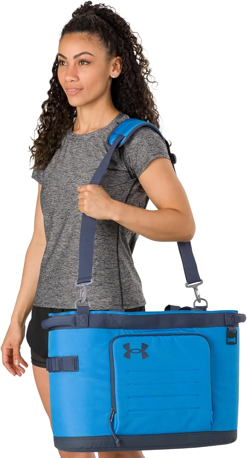 Under Armour Cooler Tote Bag. Insulated with Expandable Top. Fits 30 Cans   Room for Ice