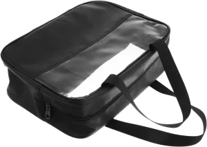 VANZACK Travel Toiletry Bag Large Capacity Makeup Bag with Handle Waterproof Plastic Organizer Travel Beauty Case for Women Brush Set