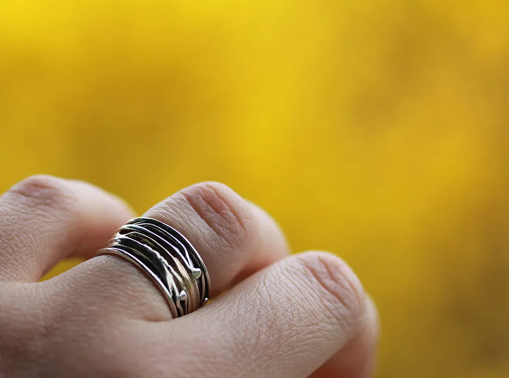 Vine Band Ring 4 - Size 6 1/4