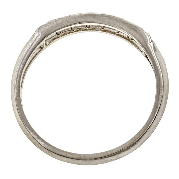 Vintage Diamond Wedding Band Ring