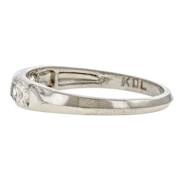 Vintage Diamond Wedding Band Ring